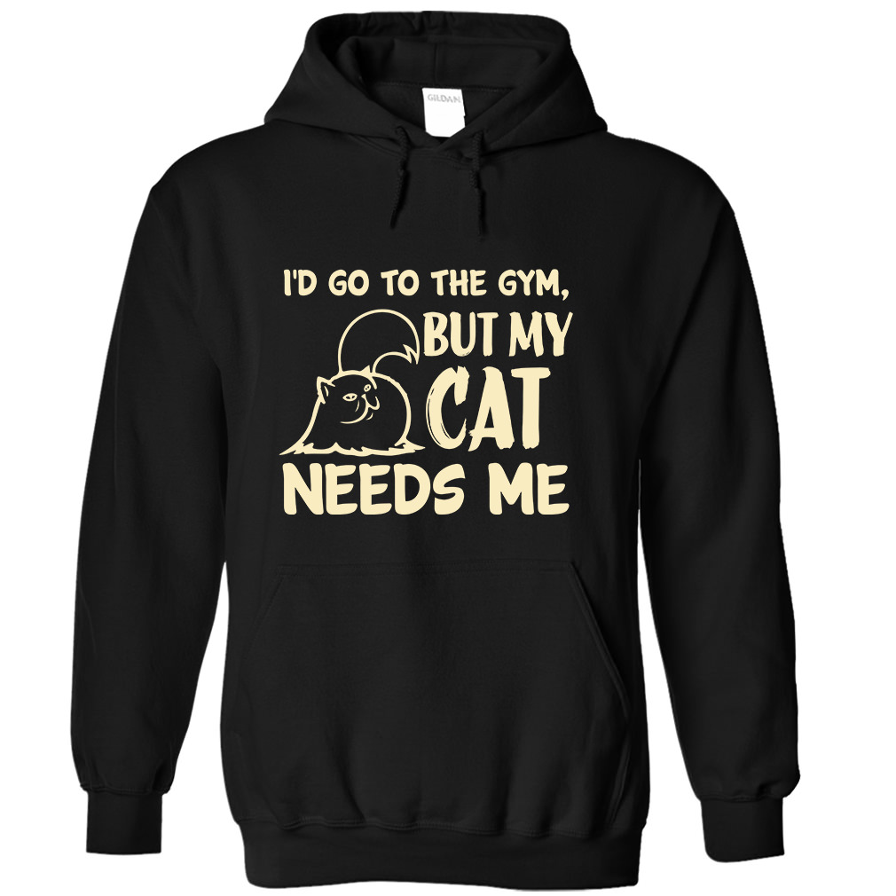 Go To The Gym Hoodie – iHeartCats.com – All Cats Matter