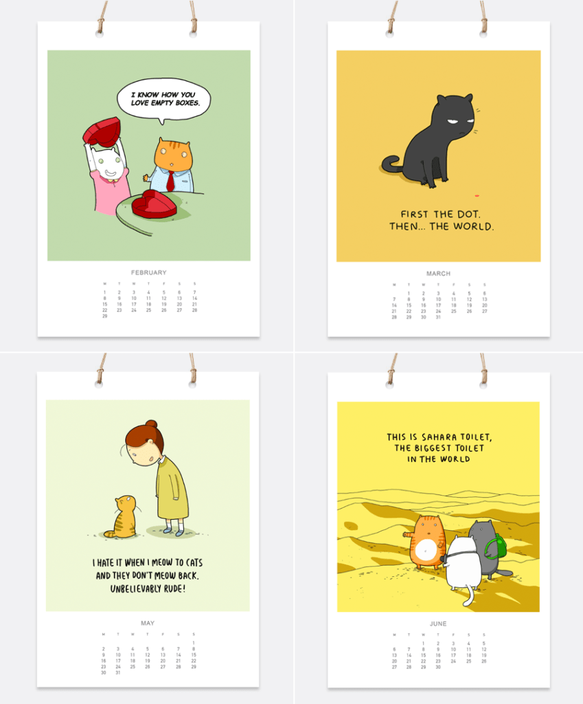 Must-Have Cat Calendars for 2016