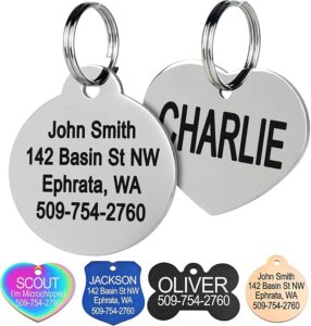 GoTags Stainless Steel Pet ID Tags