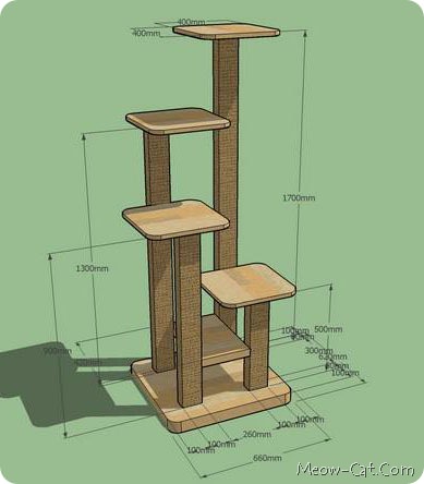 diy 4 in 1 cat tree 2[2]