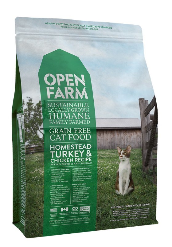 Humane Farm Animal Care (HFAC) announces this week that Open Farm launches the first ethically-sourced dry cat food in the U.S. and Canada with the Certified Humane(R) Raised and Handled(R) label. Open Farm, a Canadian-based pet food company, now supplies both Certified Humane(R) dog and cat food products in more than 1,000 stores in the U.S. and Canada. (PRNewsFoto/Humane Farm Animal Care)