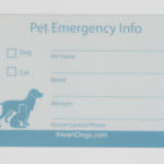 Pet Emergency Info Card (2 Pack) - iHeartCats.com