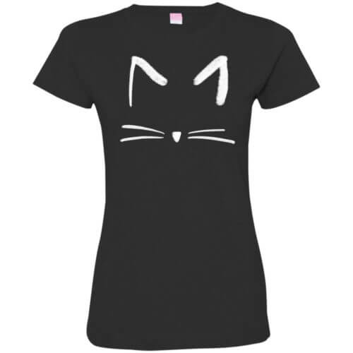 Cat Sketch Fitted T-Shirt Hoodie - iHeartCats.com