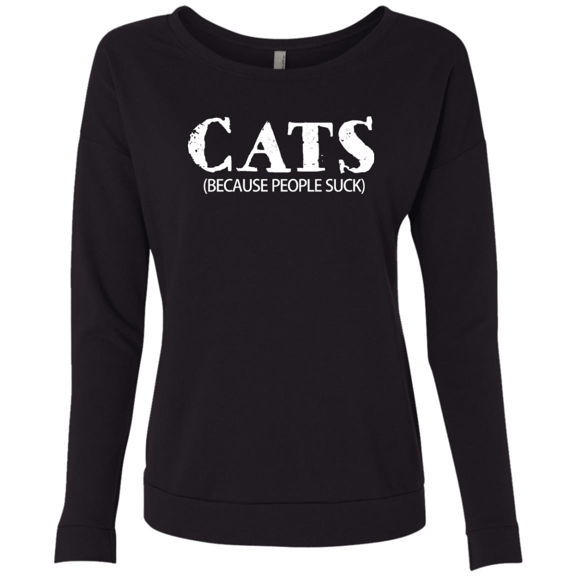 Cats: Because People Suck Flowy Tank - iHeartCats.com