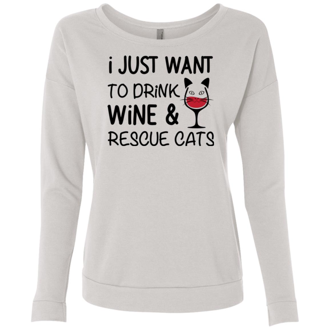 Drink Wine & Rescue Cats Pullover Hoodie - iHeartCats.com