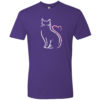 Cat Heart Tail Premium Tee Maroon - Image 2