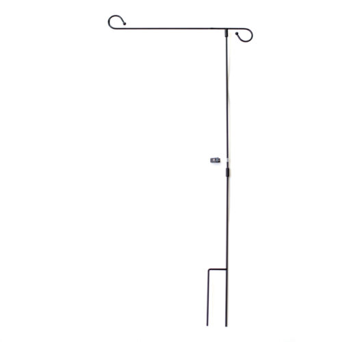 Garden Flag Pole Black Metal- DEAL 17% OFF