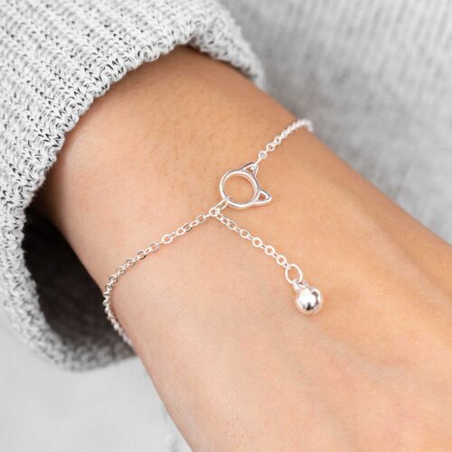 Limited Edition A Cat's Love Sterling Silver Bracelet - Deal $14.98
