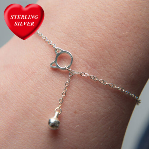 Special Offer! Limited Edition A Cat's Love Sterling Silver Bracelet