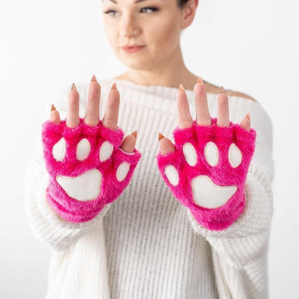 Special Offer! Giving Paws Warm & Fuzzy Gloves- Pretty Pink