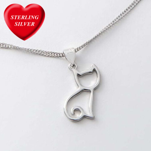 Cat Mom's Purrfect ❤️  Sterling Silver Necklace -Super Deal $12.31 (Limit 1 Per Customer)