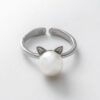 Second Chance Movement™ My Pearl Kitty Divine Sterling Silver Ring - Image 2