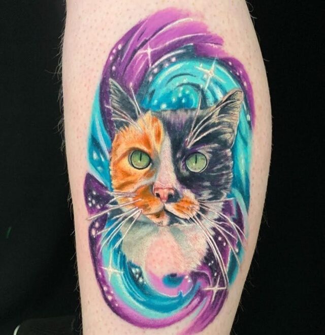 Tattoo uploaded by minerva  Orange Cat Tattoo by Jiran JiranTattoo  JiranTattoo Pet Cat PetTattoo Neotraditional Seoul Korea  Tattoodo