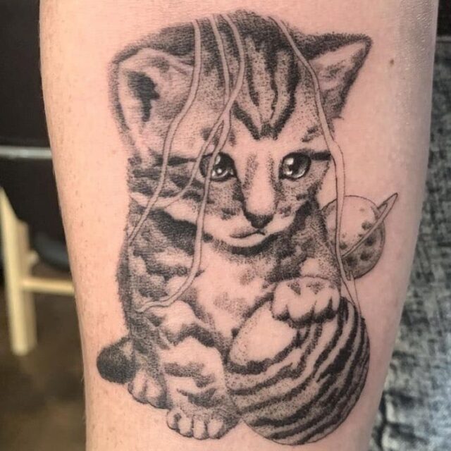 cat angel tattoos