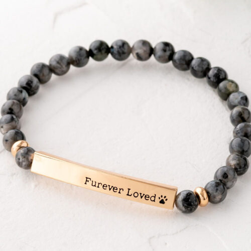 ‘Furever Loved’ Bracelet – Grey Spectrolite