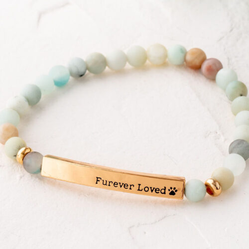 ‘Furever Loved’ Bracelet - Pastel Matte Amazonite
