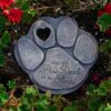 You Left Paw Prints On My Heart Garden Stone - Image 3