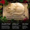 You Left Our Lives But Never Leave Our Hearts- Cat Memorial Garden Stone - Deal 32% Off - Image 3