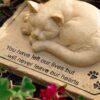 You Left Our Lives But Never Leave Our Hearts- Cat Memorial Garden Stone - Deal 32% Off - Image 4