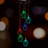 Special Offer! Rainbow Guiding Paw Solar Garden Chime – Donates 3 Meals to Hungry Shelter Cats in Need