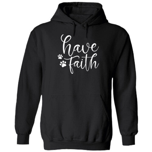 Have Faith Pullover Hoodie Black