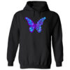 Love Butterfly Pullover Hoodie Black