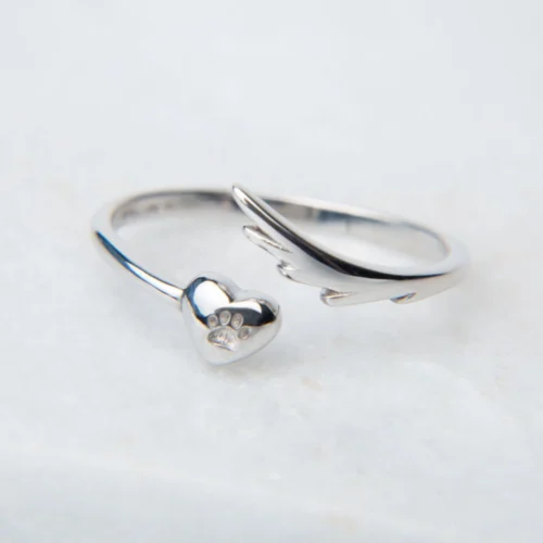 Limited Edition Second Chance Movement Wings Of Love Sterling Silver Ring - Deal $19.99