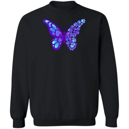 Love Butterfly Sweatshirt Black