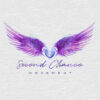 Second Chance Movement™ Wings Of Love Lavender Hoodie White - Image 2