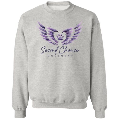 Second Chance Movement™ Watercolor Sweatshirt Ash Grey