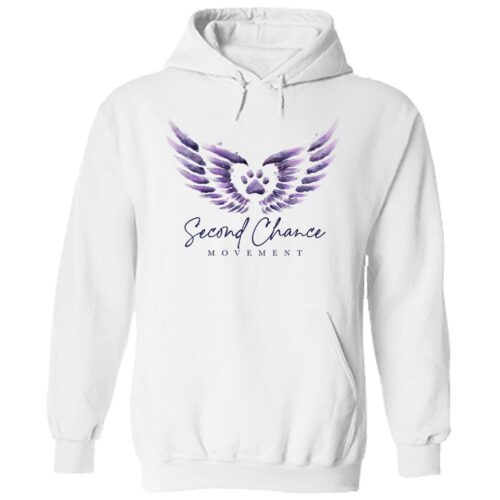 Second Chance Movement™ Watercolor Hoodie White