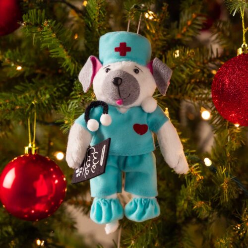Heart Of Gold Rescue Keepsakes 💛 'Doggie Bowser' Dog Christmas Ornament - Deal 35% Off