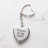 ‘Forever In My Heart’ Cat Memorial Photo Keychain Locket - Image 4