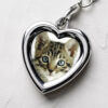 ‘Forever In My Heart’ Cat Memorial Photo Keychain Locket - Image 5