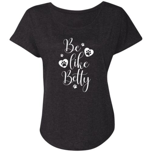 ‘Be Like Betty’ Black Slouchy Tee – Donates 20 Meals To Shelter Cats In Honor Of Betty