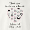'Thank You For Being A Friend’ 2 Sweatshirt White - Donates 20 Meals To Shelter Cats In Honor Of Betty - Image 2