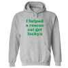I Helped A Rescue Cat Get Lucky II Hoodie Grey