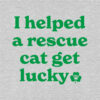 I Helped A Rescue Cat Get Lucky II Hoodie Grey - Image 2