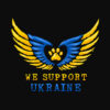 Wings For Ukraine Standard Tee Black - Image 2