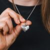 Always In My Heart With Openable Heart Memorial Cat Necklace - Image 2