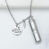 Forever In My Heart Memorial Cat Urn Necklace – Cherished Memorial Keepsake - Image 2