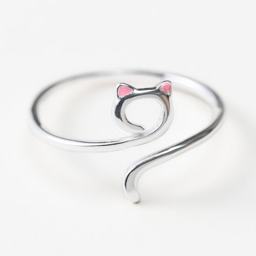 Gorgeous Wrap Around Your Finger Cat Ring - Sterling Silver ❤️