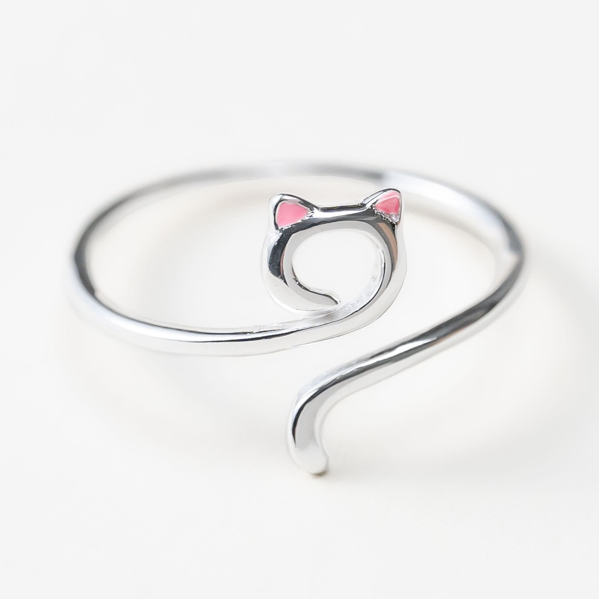 niezen stormloop Koken Gorgeous Wrap Around Your Finger Cat Ring - Sterling Silver ❤️ -  iHeartCats.com