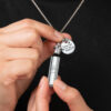 Forever In My Heart Memorial Cat Urn Necklace – Cherished Memorial Keepsake - Image 4