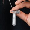 Forever In My Heart Memorial Cat Urn Necklace – Cherished Memorial Keepsake - Image 5