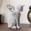 Loved Cat Angel Memorial Statue - Image 5