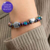 Second Chance Movement™ Treasured Memories Rainbow Bridge Cat Memorial - Magnetic Therapy Bracelet