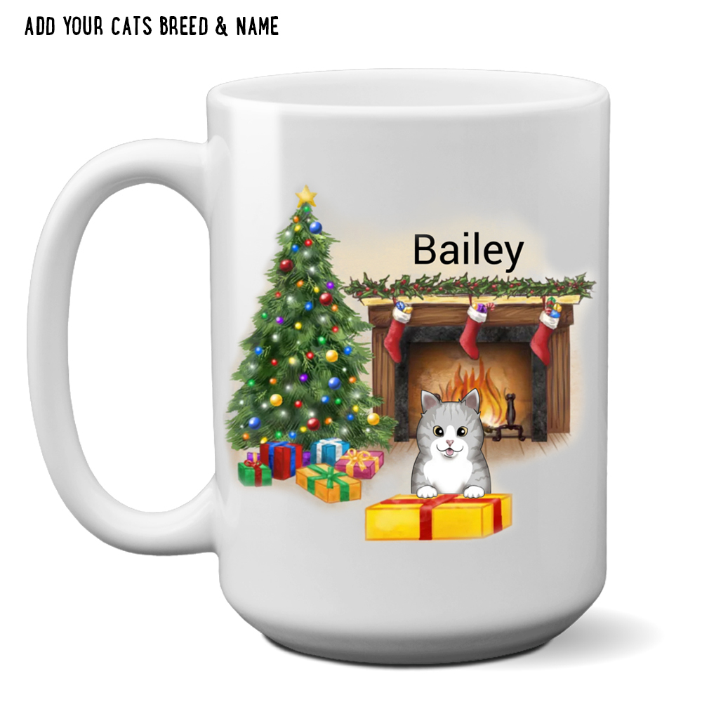 Home For The Holidays Mug Ornament Personalized – Choose Your Cat’s Breed and Name! - Super Deal $7.99