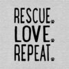 Rescue. Love. Repeat. Sweatshirt Grey - Image 2
