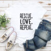 Rescue. Love. Repeat. Standard Tee White